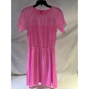 Lilly Pulitzer Pink Size S Knee Length Short Sleeve Dress
